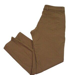 Olivers Mens Chino Pants 32 X 30‎ Slim Fit Brown Nylon Stretch Flat Front 5